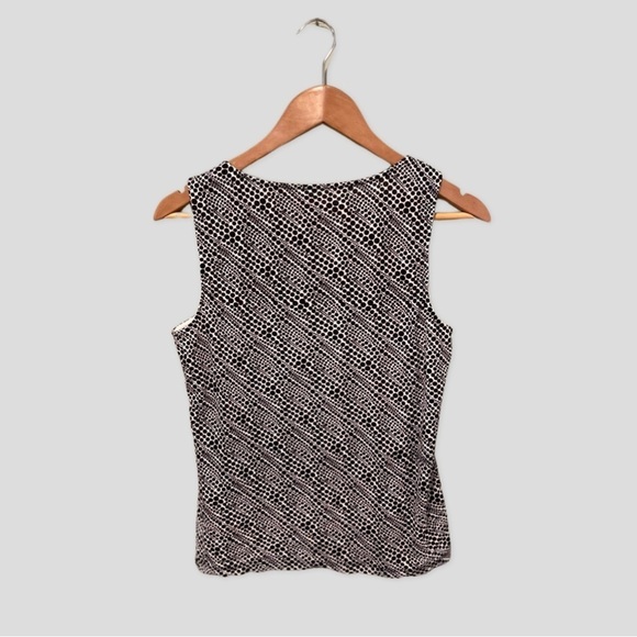 CHICO'S Sleeveless Tiered Ruffle Tank Top Blouse Size 1 (8-M) - Picture 2 of 5